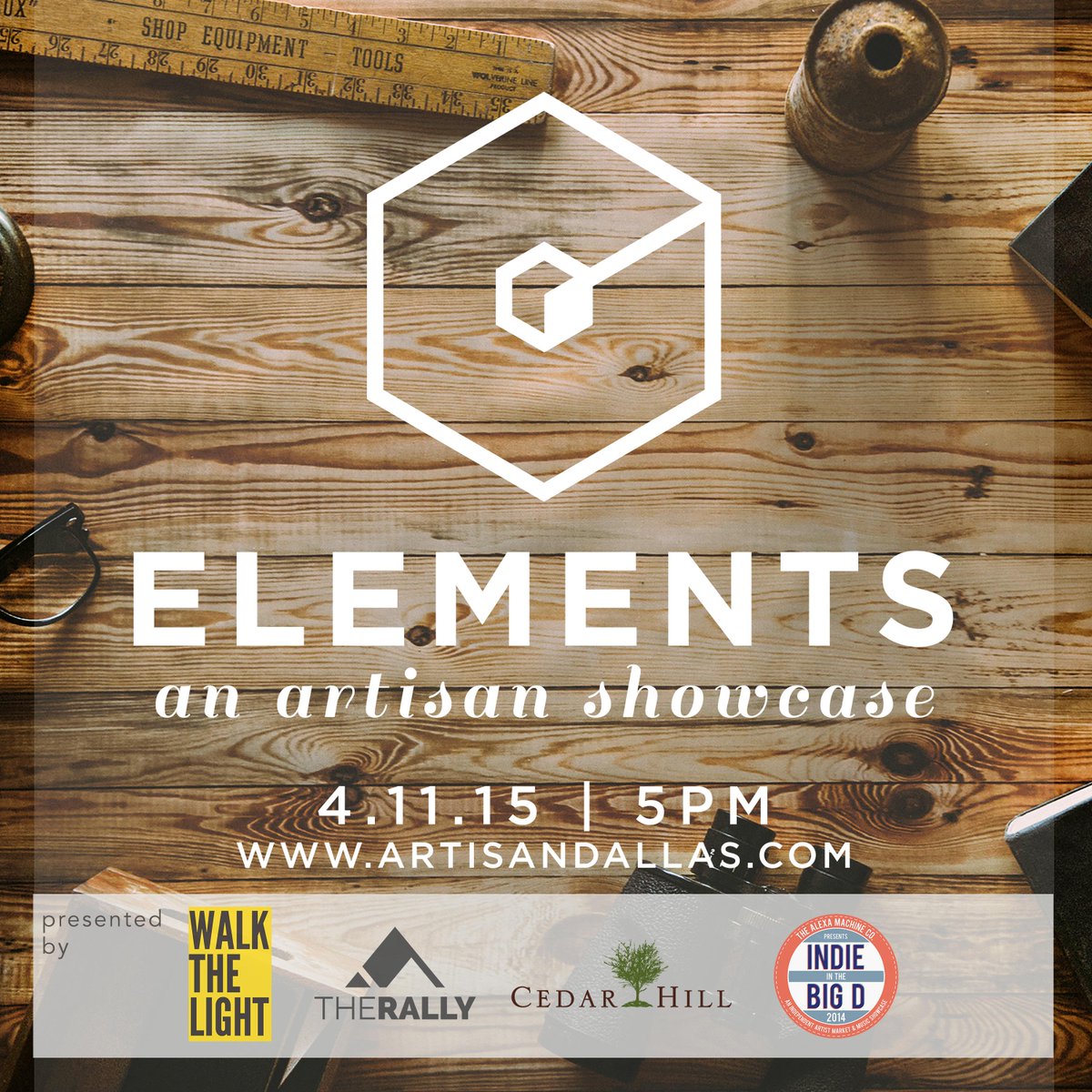 Join us April 11th for Elements: An Artisan Showcase in downtown Cedar Hill, TX! #Elements2k15 #artisandallas