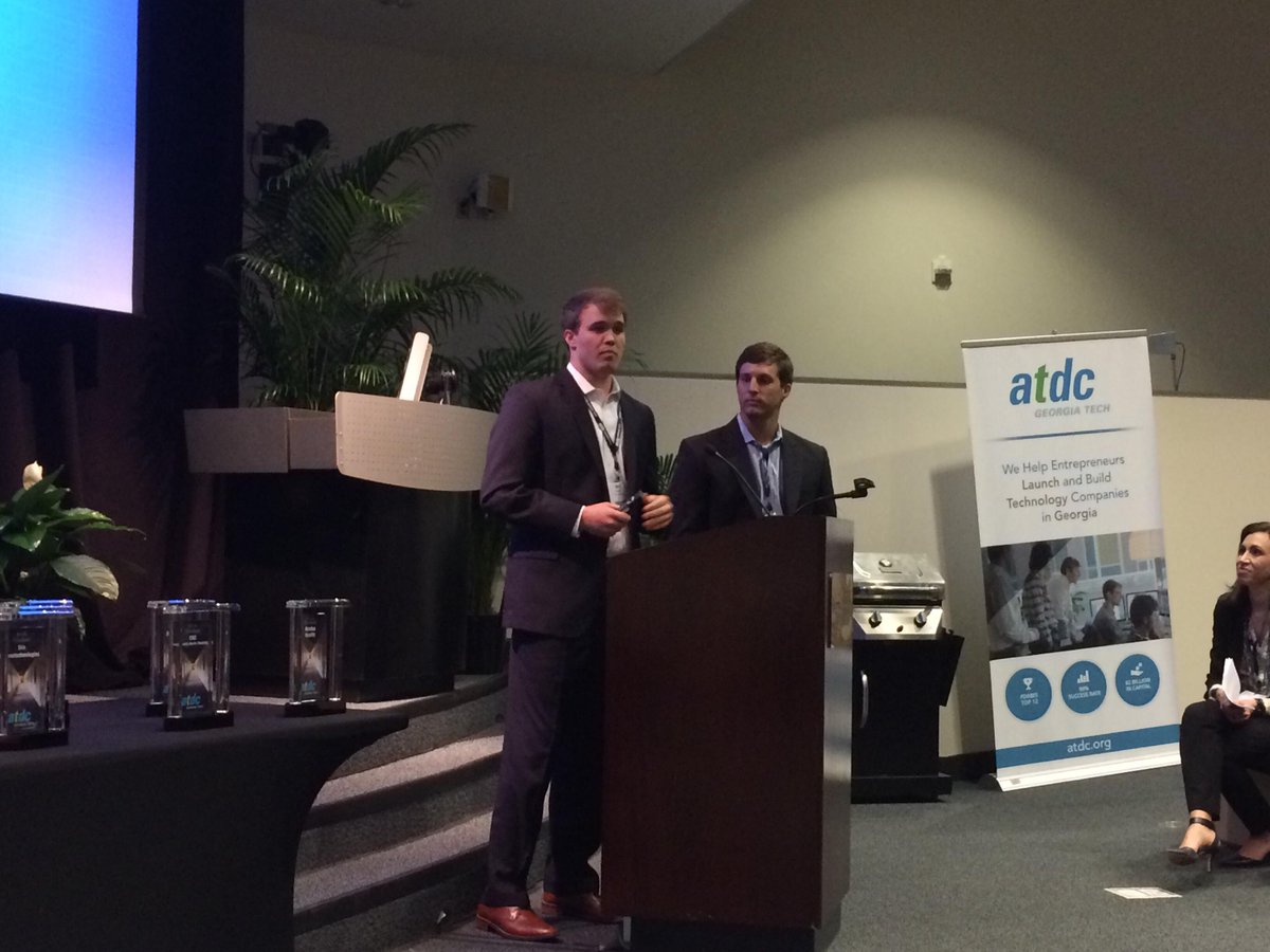 jacquichew's tweet image. Loving the #flametech pitch winners of 2015 #gatech inventure prize #studentinnovators