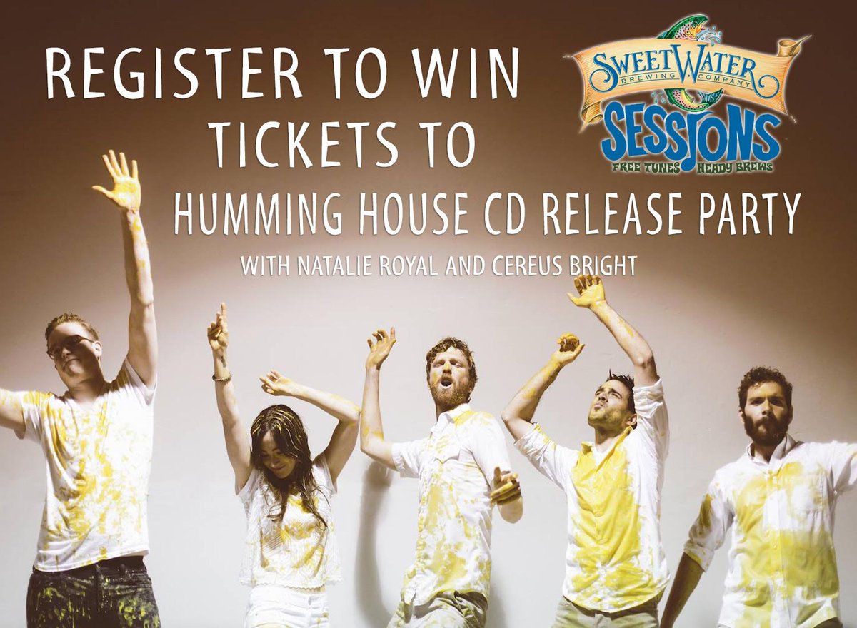 Lightning100's tweet photo. Enter code word "Sweet Friday" for a chance to win tickets to @HummingHouse. @sweetwaterbrew http://t.co/PfVJqd1mJr http://t.co/7XB8bBaChq