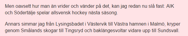 Den stora frågan ikväll: Har <a href="/LinusNorberg/">Linus Norberg</a> plockat fram badbyxorna och börjat simma än? #twittpuck #hockeyexpert?