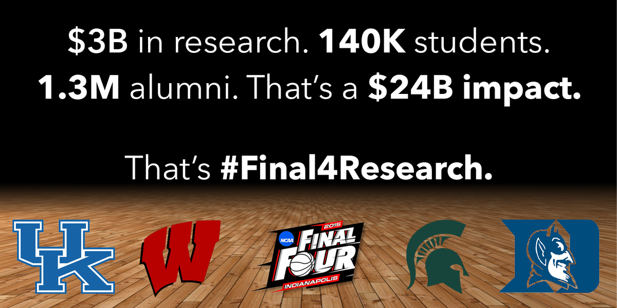 cherimaples's tweet photo. RT @uwmadison: There’s the #FinalFour. Then there’s #Final4Research: http://t.co/dXsjKHwXjf
 @michiganstateu @DukeU http://t.co/xARn6mLPUr