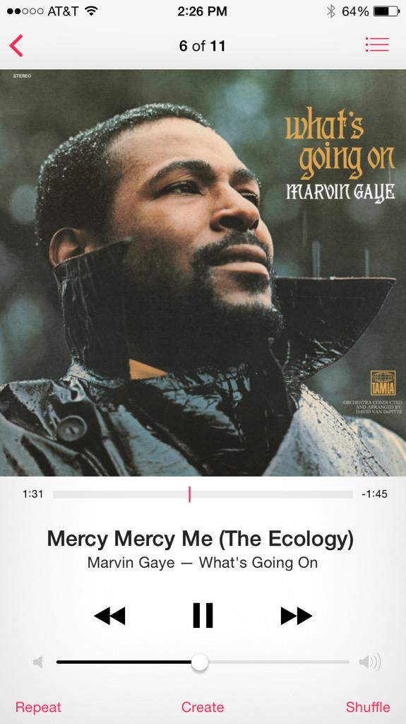 Happy birthday, Marvin Gaye!  