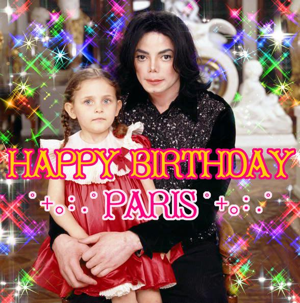 In Japan, 3 April now.

HAPPY 17th BIRTHDAY to Paris Jackson   Love Always 