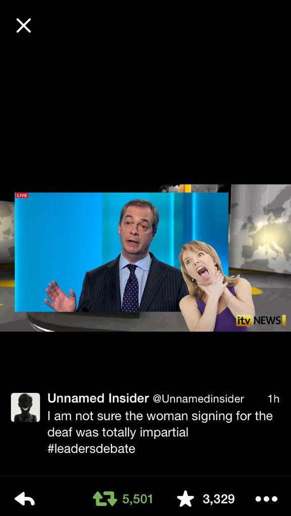 clmoseley's tweet photo. @Joey7Barton think the sign language lady agrees with your opinion! http://t.co/k0ZT3UPZak