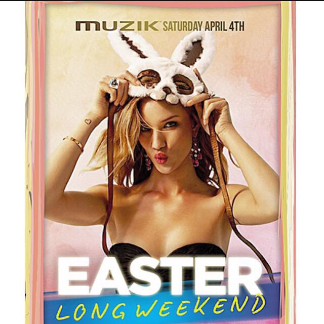 lexykat's tweet photo. Come party with your favourite Easter bunnies 🐰💕 @muzikclubs this Saturday. Dm for booth &amp; vip guest list. #muzikto http://t.co/81OQtUpqpl