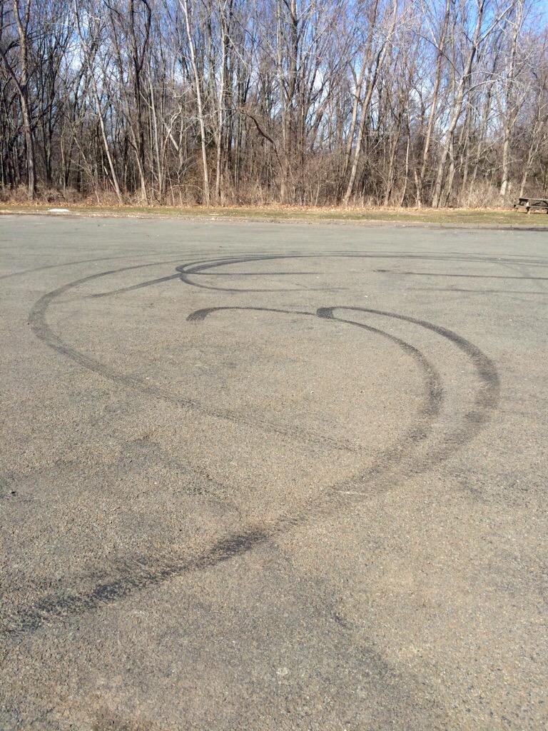 00stangs's tweet photo. Little bit of harmless fun in a parking lot. RT if you've done this! http://t.co/eNAVFUGj5y