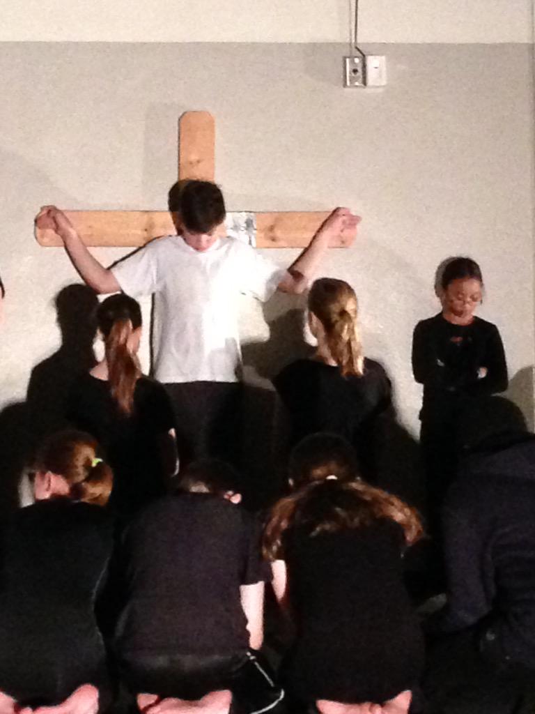 DaviesEltom's tweet image. St. Bernadette's Passion Play @RCSD_No81 #learninginfaith #Easter2015