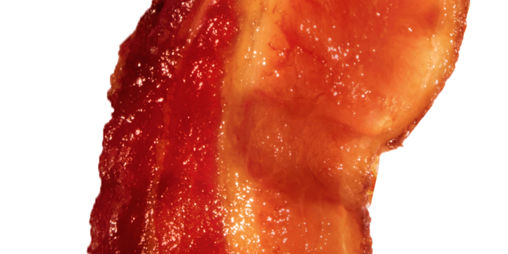 Inch forty of 3 ½ feet of bacon.