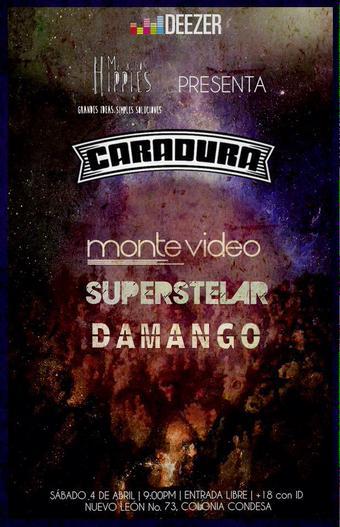 GroupieWB's tweet photo. #Montevideo + @Superstelar + #Damango | 04.ABR | @caraduramx | #DF
#Conciertos #Eventos #Agenda
#GroupieWannaBE http://t.co/DrJlotSHDG