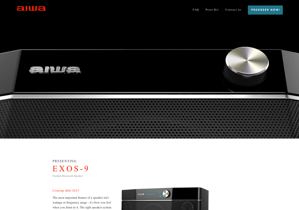 aiwa exos 8