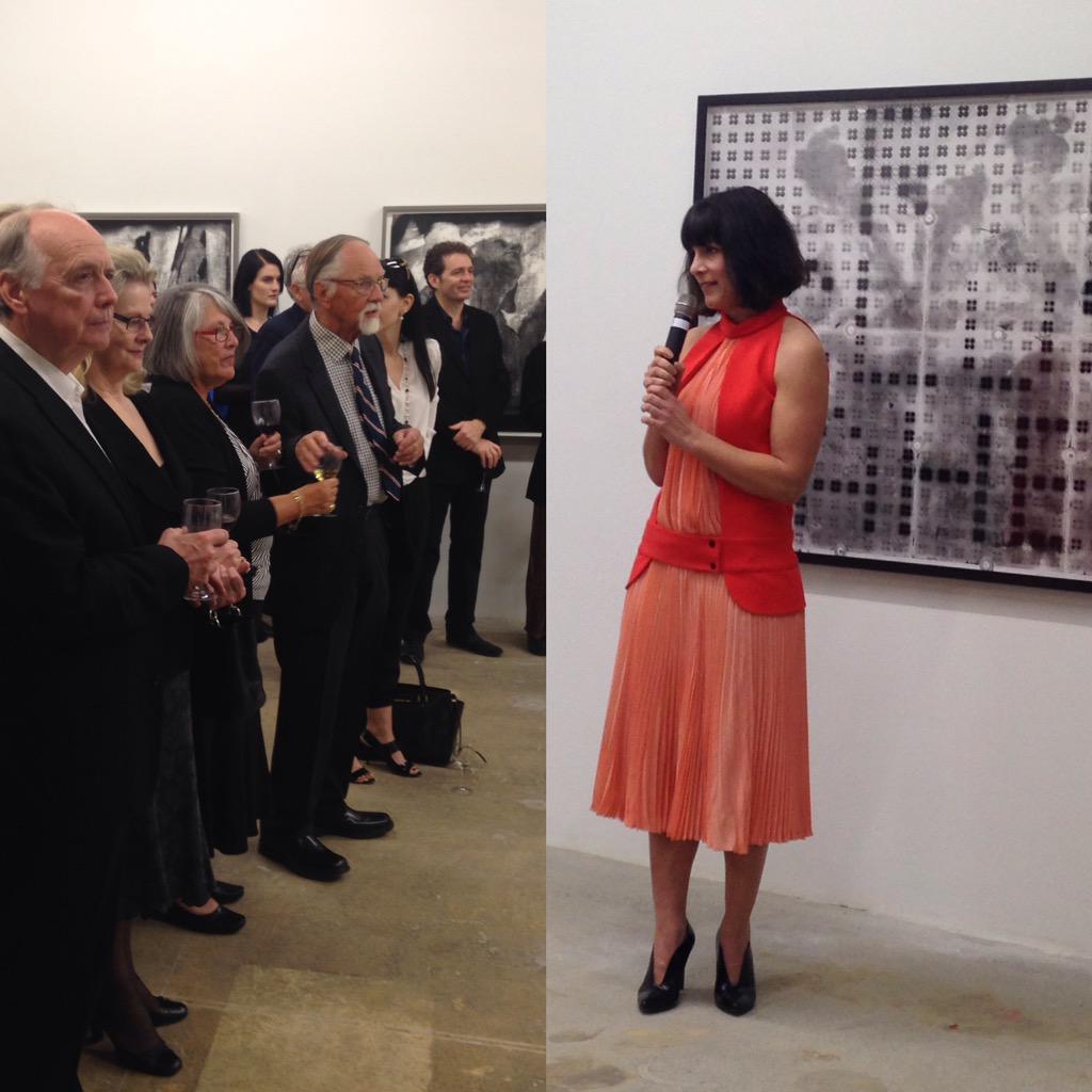 LDPhotolab's tweet photo. Executive Director @KimSpencerNairn addresses the crowd of gallery-goers at @satellitegallery tonight! #capture2015 http://t.co/Kqu96SqaLj