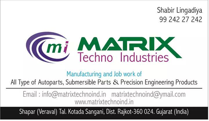 MatrixTechnoInd's tweet photo. We are manufacturer of submersible spare parts, auto parts and precision engineering products http://t.co/TJ2UvUyCjM
