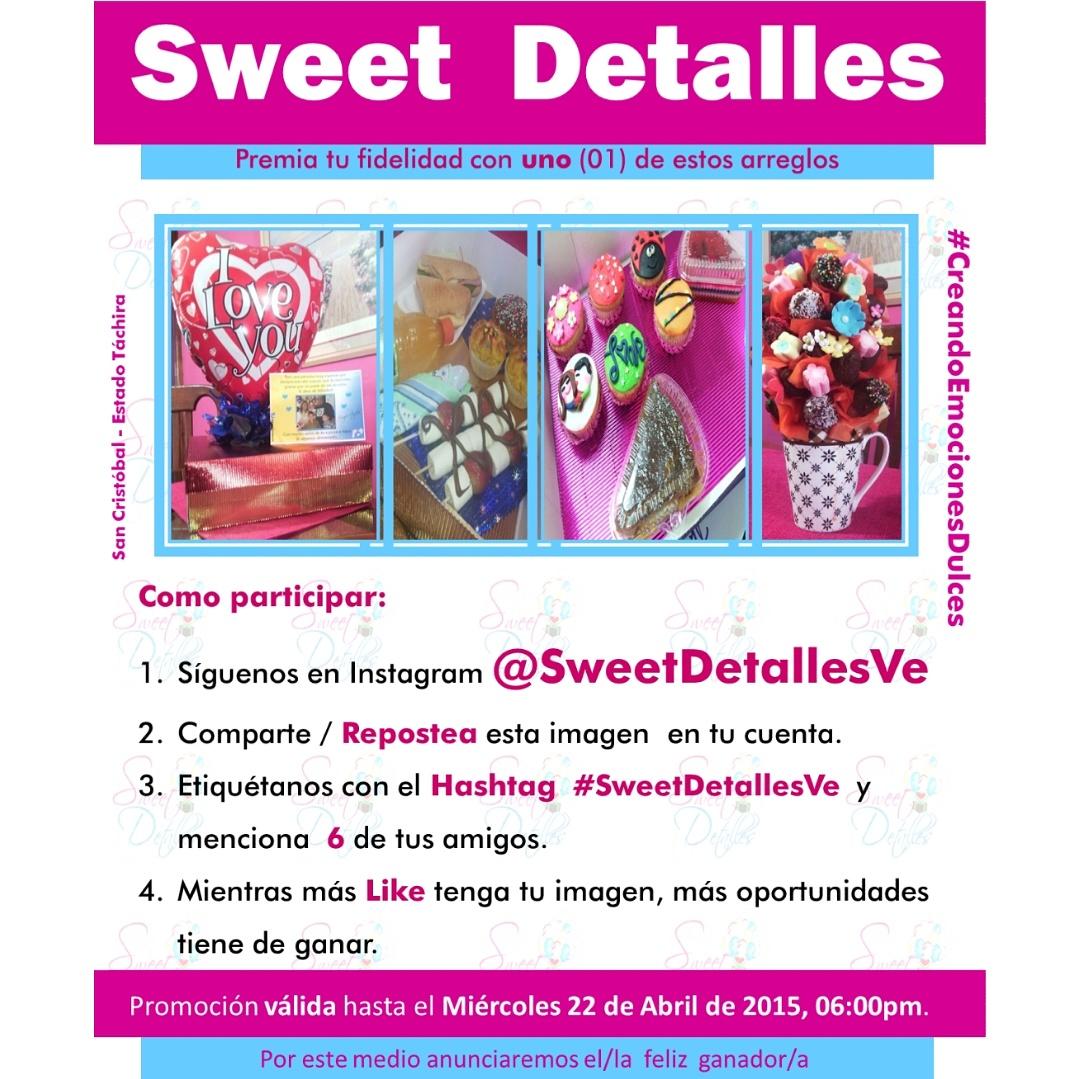 SweetDetallesVe's tweet photo. @clasifVZLA Premiamos tu Fidelidad Siguenos en Instagram por #SweetDetallesVe y Participa http://t.co/x39jYvqrAD http://t.co/2XcLxXyi5U