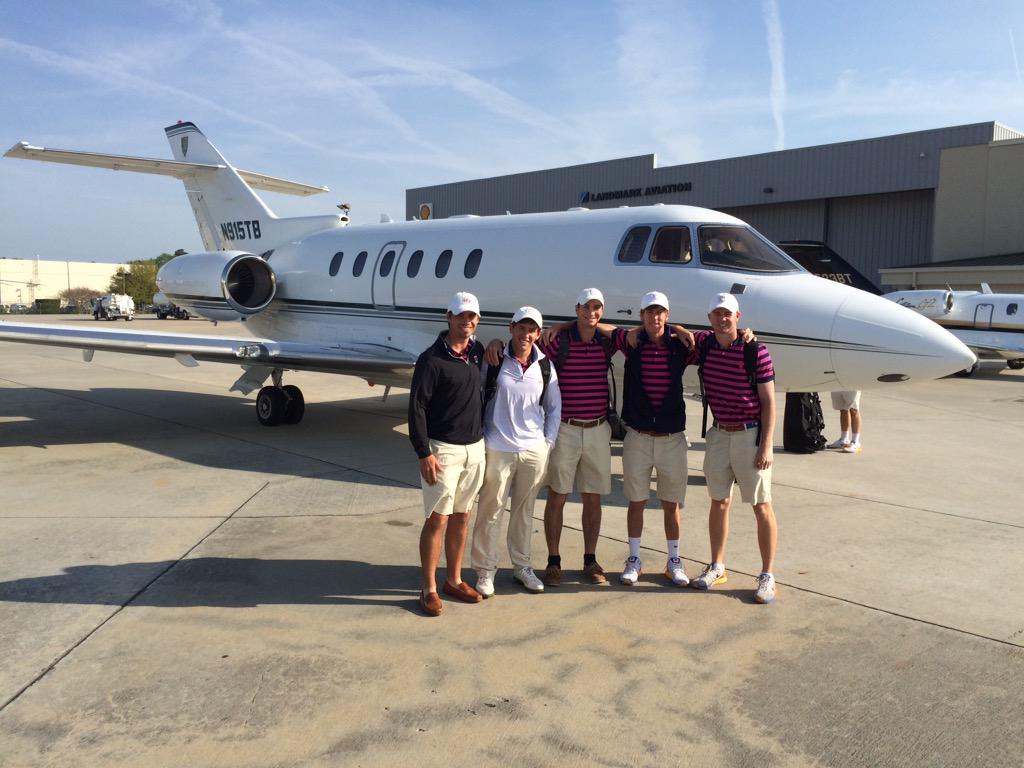 CofCMensGolf's tweet photo. Flew in style to Nashville today! #cofcgolf http://t.co/lhi1ugMqSv