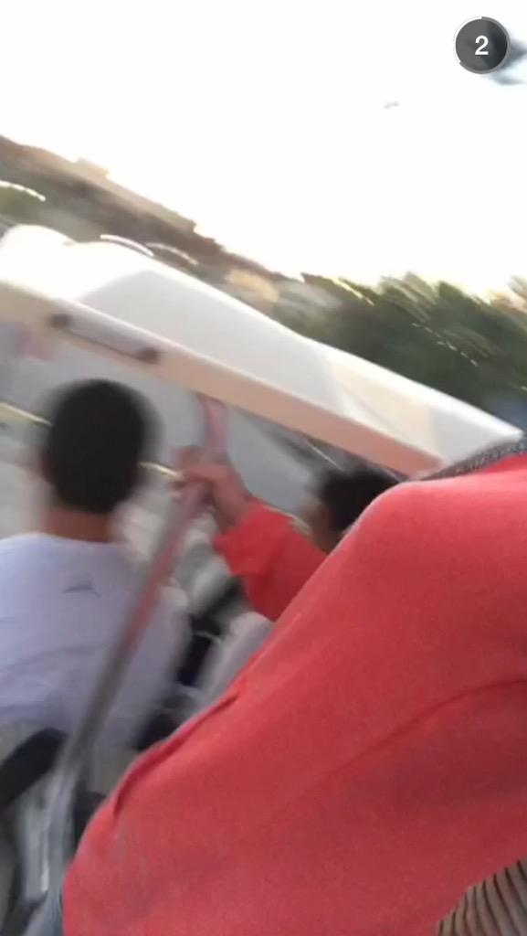 raleysavannah's tweet photo. When Sophia and Natalie leave you at Publix on the golf cart, you gotta do what you gotta do #randomboys #hitchhikers http://t.co/TY2siBaM6X