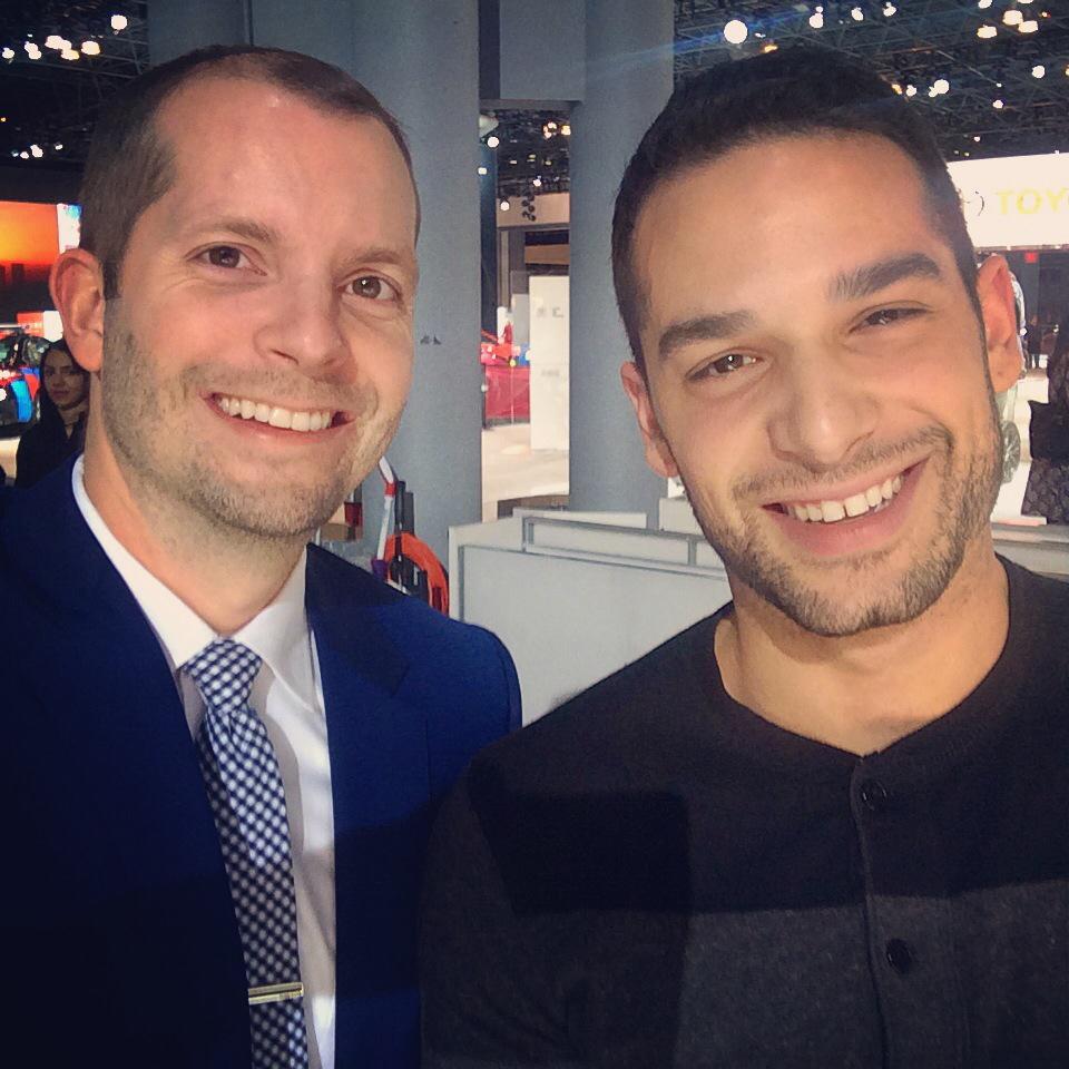 javimorgado's tweet photo. Checking out all of the hot wheels at @nyautoshow with @JohnnySibilly. #outwithchevy #nyautoshow http://t.co/GlozeAjq9w