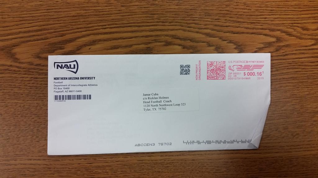 RicklanHolmes's tweet photo. Mail for #JamarCuba #NorthernArizona http://t.co/m6VBduGtT8