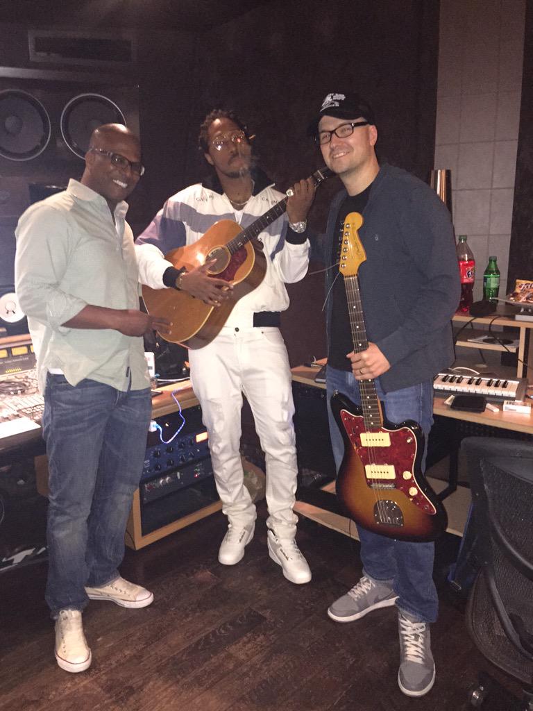 MrKevinHall's tweet photo. Everything is possible! Mixing genres with @1future and @LukeLaird. Great music @rondor @umpg http://t.co/Rrgnne61to
