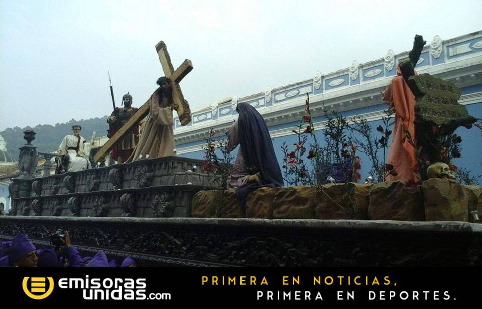 Recorrido de procesión de Jesús Nazareno del Perdón, del templo San Francisco el Grande, Antigua Guatemala