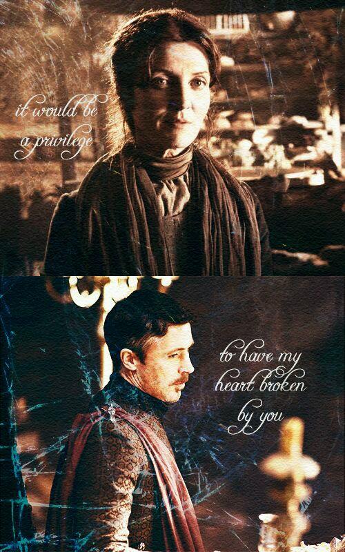 You end up with me, Petyr...