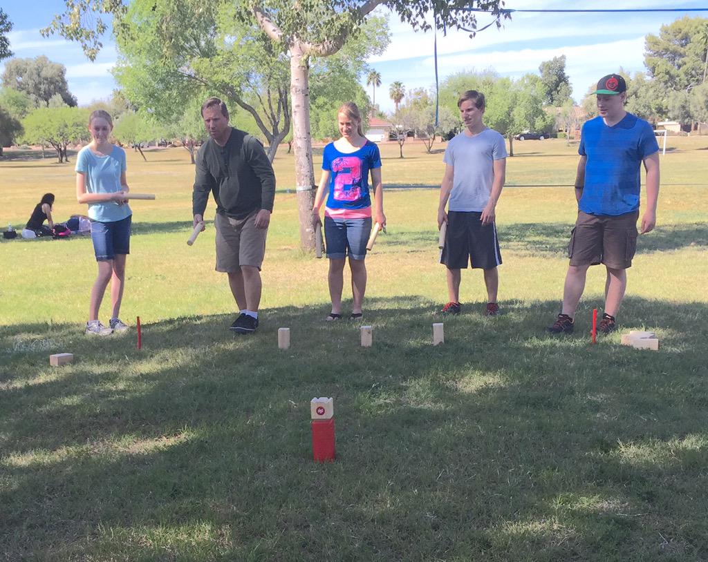 USAKubb's tweet photo. “@geogreen: @USAKubb #Kubb at Sereno Park in Phoenix http://t.co/20TqbwVbwn” awesome. thanks for sharing. #playintheshade