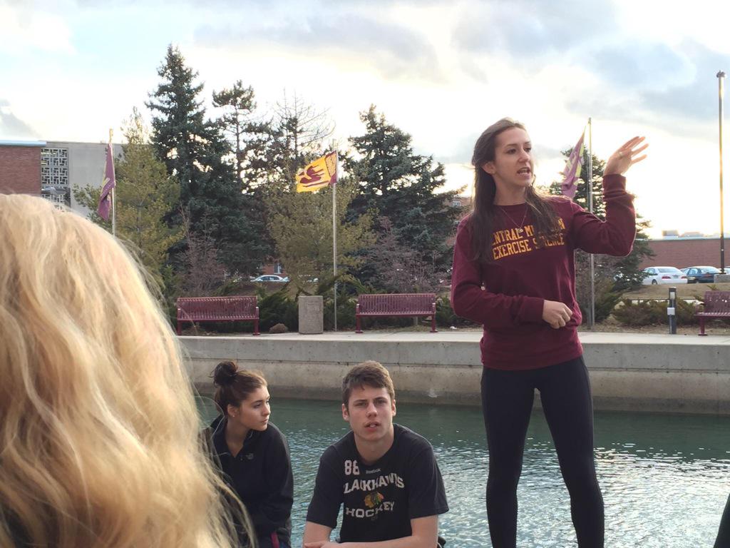 ironmountainhs's tweet photo. IMHS College Tour hits MSU and CMU. IMHS alumni Alexis Truscott is the tour guide at CMU! http://t.co/QuEQOvreCQ