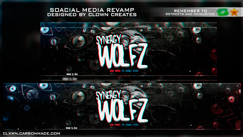 ClowCreates's tweet image. New revamp for @Syn_Wolfz 
Rt&amp;amp;Fav´s are appreciated!!! :)