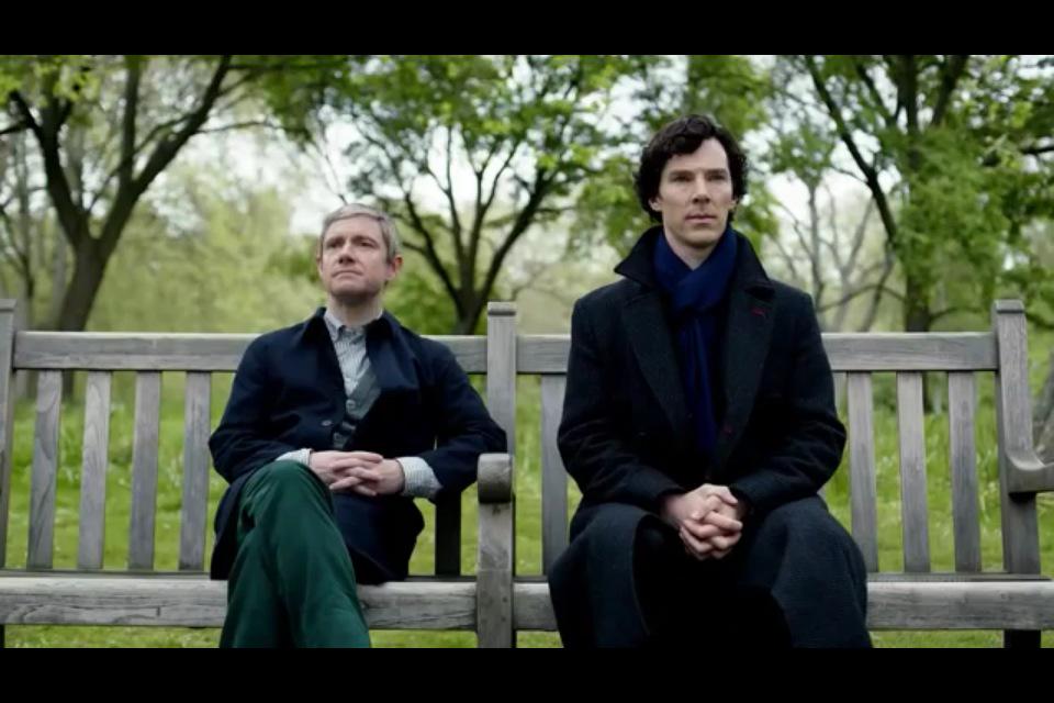 justamagictrick's tweet image. Johnlock. On a bench. Who needs ships? Its been benched. #benchit #johnlock #Sherlock #johnwatson #bbc #shipit2