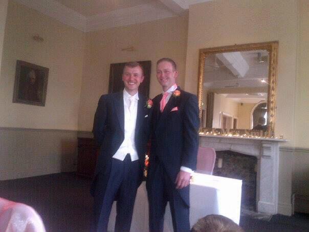 BeckaSmith14's tweet photo. The Groom&amp;Best man, wedding♥ http://t.co/XiVPV1aJ50