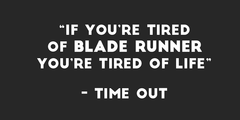 Ridley Scott’s trail-blazing #BladeRunner is back on the big screen in over 130 UK cinemas! bit.ly/1y3noRu