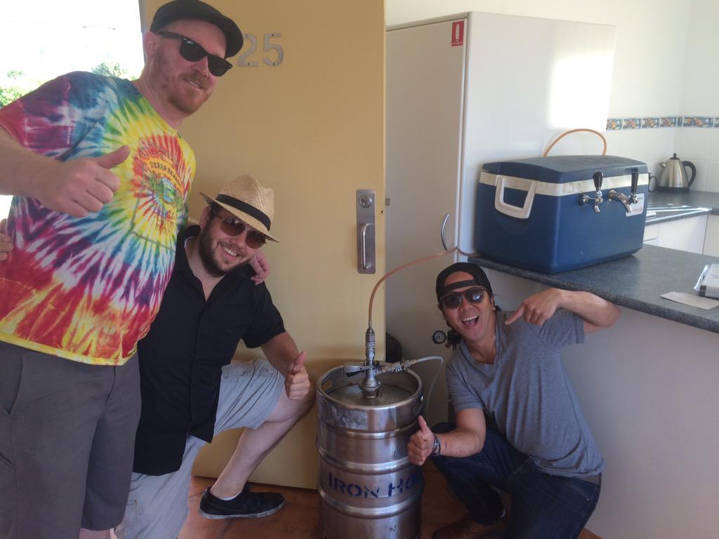 Thanks <a href="/Ironhouse007/">Ironhouse Brewery</a> ! Kicking off our weekend with you and your red ale on tap! Woot woot! <a href="/thewinstonbar/">Winston</a>