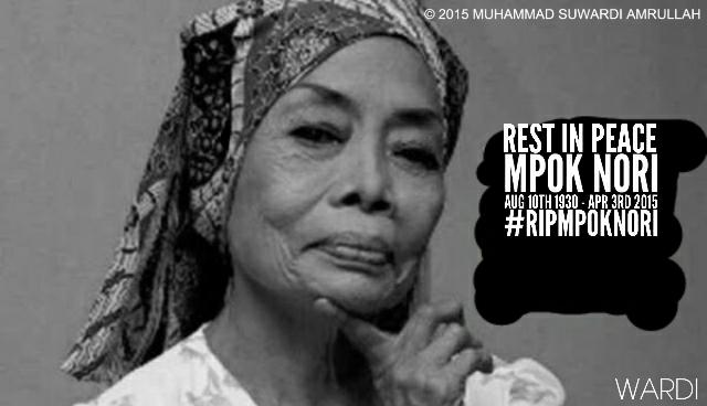 WardiSamme218's tweet photo. Condolences for the death of Mpok Nori, may be acceptable in the sight of Allah Taala. Amen! 🙏👼😭
#RIPMpokNori http://t.co/qAnOtVgFia