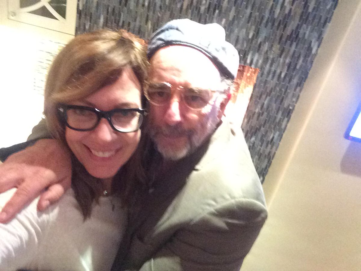 AllisonBJanney's tweet photo. Together again...at last!@Richard_Schiff 
#WestWing http://t.co/ZpZReEmdoL