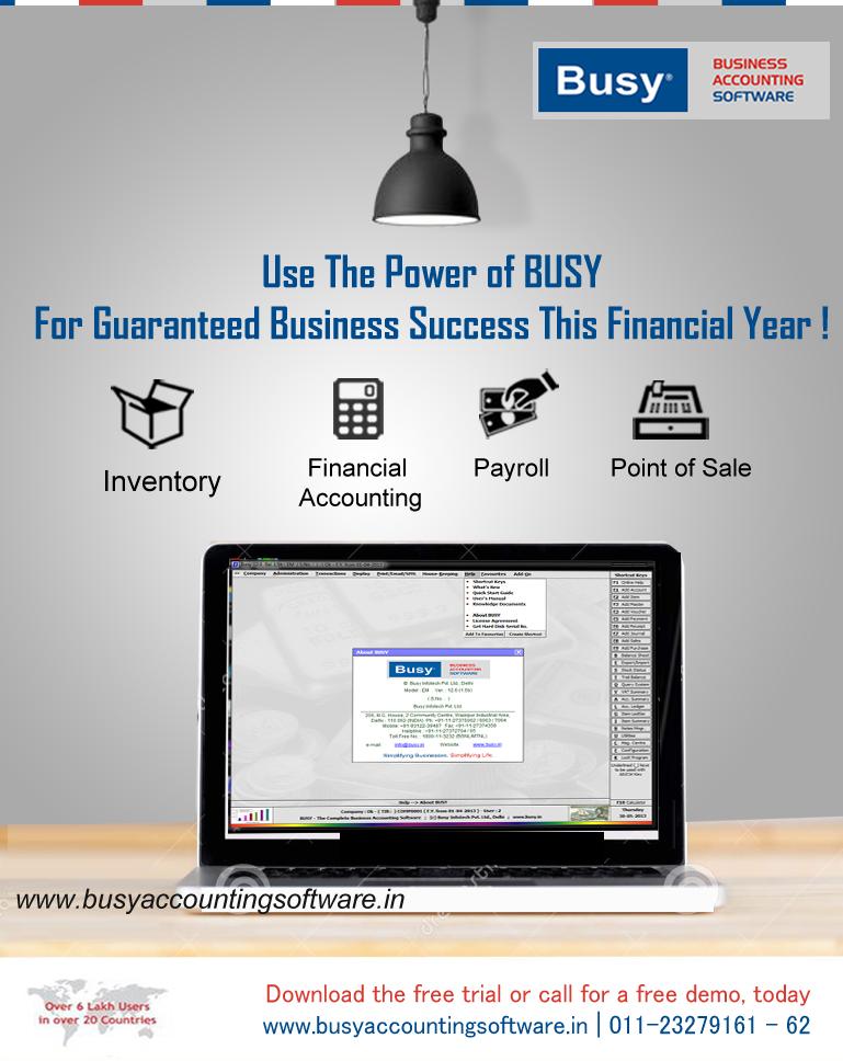 BusySoft's tweet photo. BUSY Wishes You #HappyNewFinancialYear 2015
Power Your #Business This Financial Year With BUSY http://t.co/bmjkGeOYp2 http://t.co/rpo20Fci8F