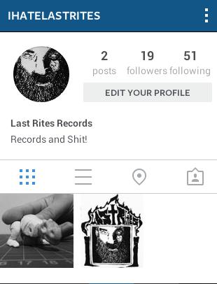 Our sister label 'Last Rites Records' would posting it for the updates through instagram