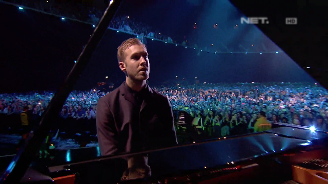 mdtvindonesia's tweet photo. NOW - @CalvinHarris - “Blame” (feat. @JohnNewman) #BBCMusicAwardsOnNETtv http://t.co/P0pUberKXl