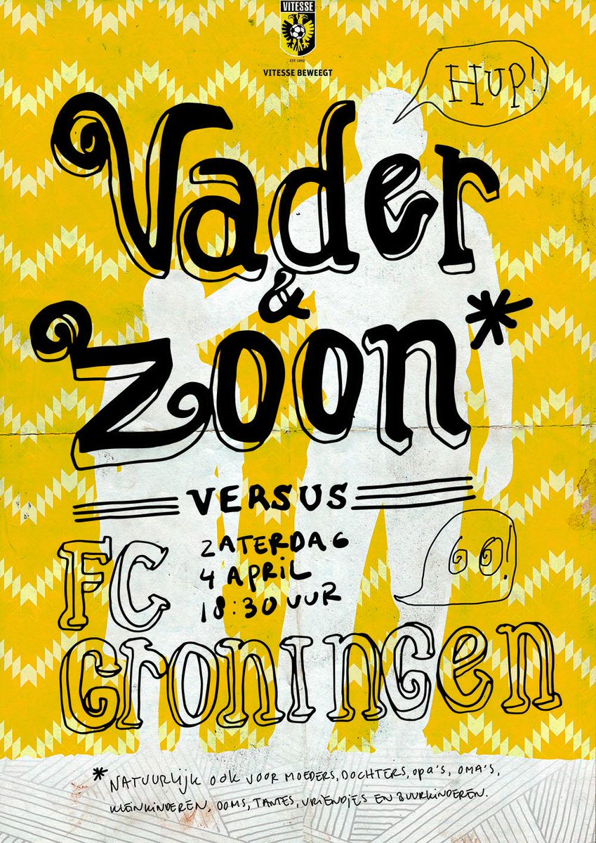 MijnVitesse's tweet photo. MATCHDAY #Vitesse vs FC Groningen! Aftrap: 18.30 uur. Op naar de 10e wedstrijd op rij ongeslagen! #vitgro #vaderzoon http://t.co/XgmEKMUFrn