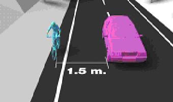 trafikoaEJGV's tweet photo. #Consejo Si entre vehículo y ciclista no hay 1,5 m de separación, no adelantes. La distancia da seguridad. #Trafikoa http://t.co/SWkkeLwZBU