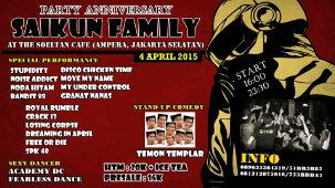 H-1 party anniversary <a href="/SAIKUNFAMS/">SAIKUN FAMILY</a> jangan lupa datang dan HANCURKAN!!!