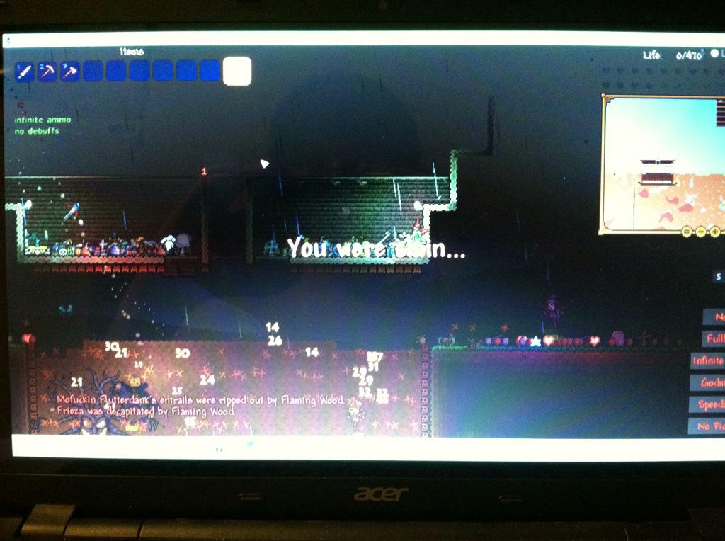 Mlp_LunaGamer's tweet photo. Kicking back, owning at some #terraria http://t.co/XpzqjQWn1H