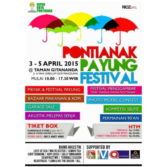 Ini harge masuk Pontianak Payunf Festival