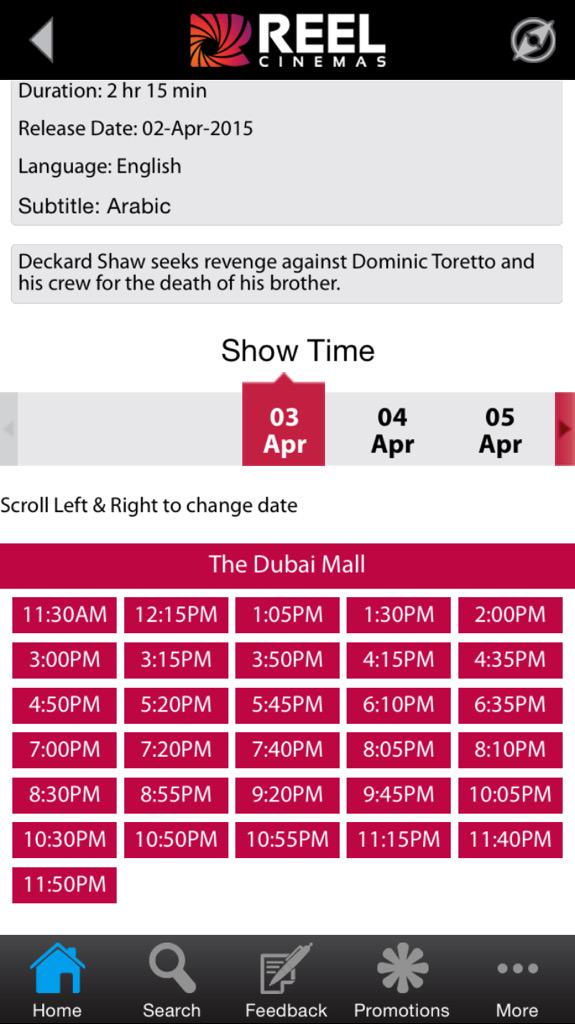 202ank's tweet photo. 31 screenings of #Furious7 sold out today in Dubai @TheRock @Tyrese @Ludacris #RIPbrianoconnor #illridewithyoutoretto http://t.co/ZuIEzJBidJ