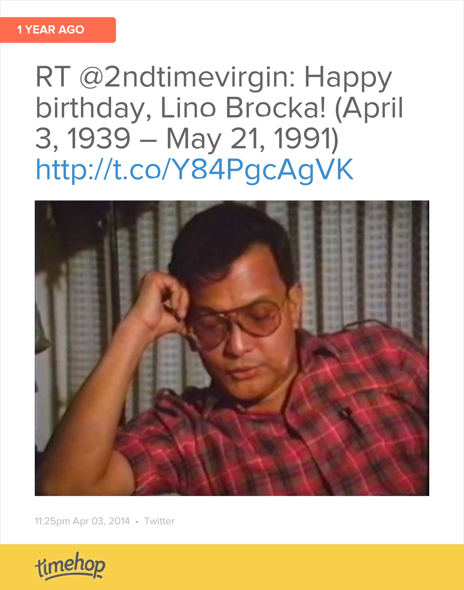 Happy birthday to one of the PH\s National Artist for Film, Lino Brocka.   