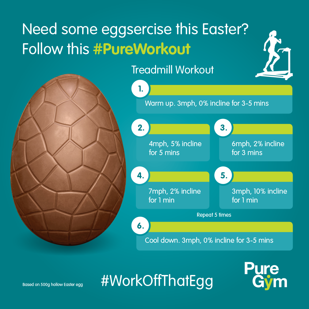 PureGym's tweet photo. #WorkOffThatEgg Need some eggsercise this weekend? We’ve got your back! #PureWorkout http://t.co/D1UQ6UtpLC