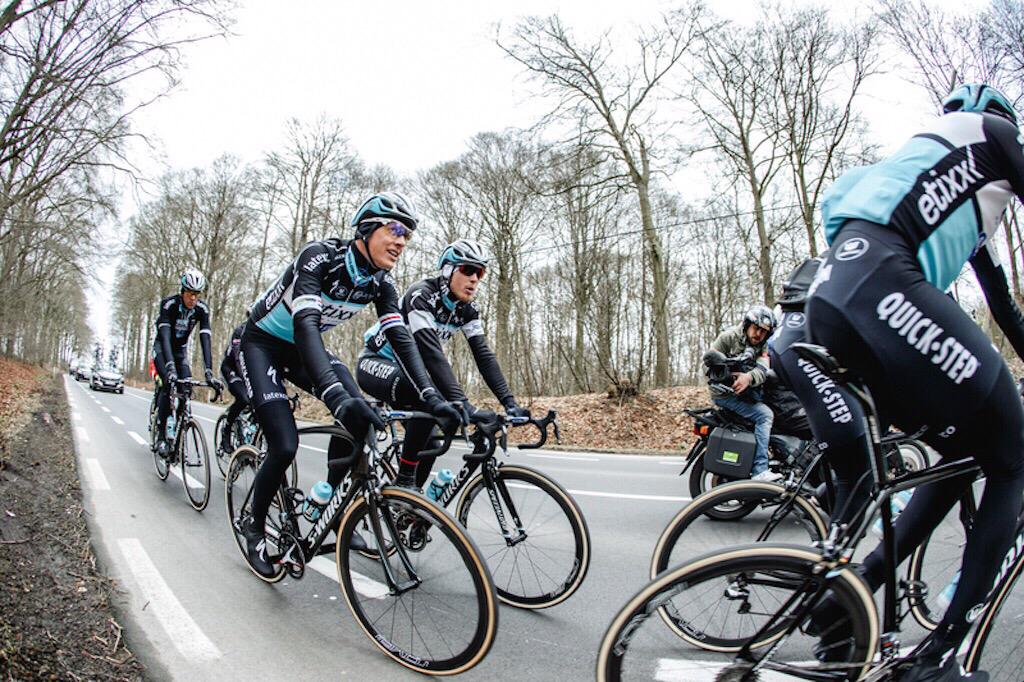 In preparation for Sunday, Tour of Flanders. Etixx Quick-Step is ready to race! #RVV
