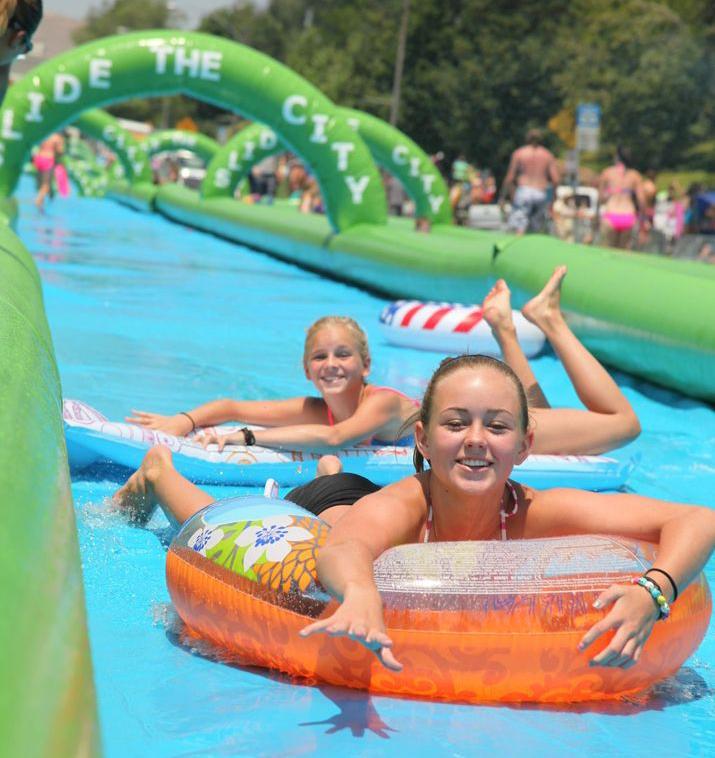 statesman's tweet image. Austin’s drought restrictions may sideline plans for giant water slide atxne.ws/1FpyCzx