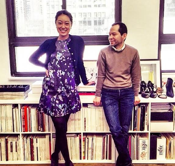 roloandale's tweet photo. The amazing founder, @rolando_santana hanging out with @nhmediaprgirl who's looking fab in the honeycomb dress! #nyc http://t.co/bdyvx8xjIn