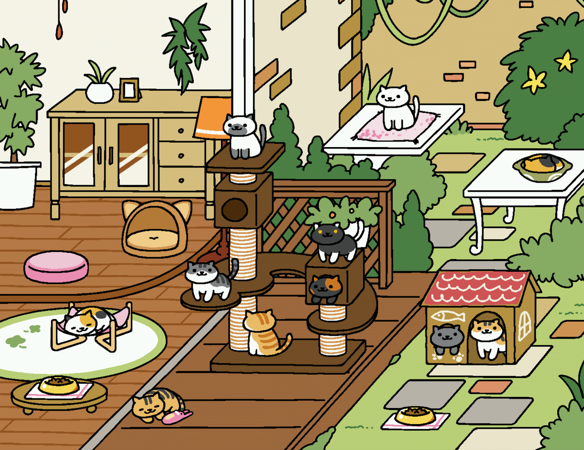 てばしゃき ん ねこあつめ ウッドデッキ Http T Co Ek2afjn9vg