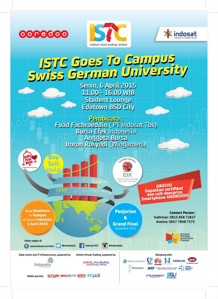 ISTC GoesToCampus Swiss German Univesity, Senin 6 April 2015 @SeputarTangsel @TANGSELku @tangsel_info @Kabar_Tangsel