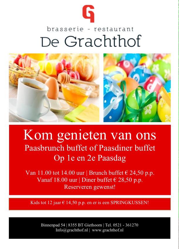 U kunt nog steeds reserveren voor #Pasen! #Brunchen #Uiteten #Giethoorn